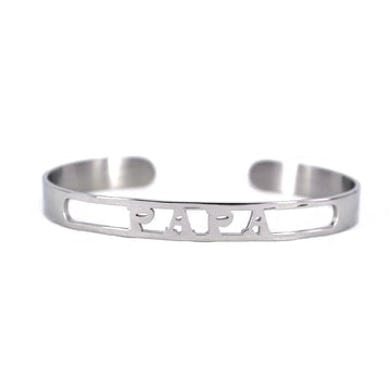 Centered Name Cuff Bracelet